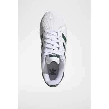 Sneakers en cuir Superstar - Blanc et vert - 02 - 34307208