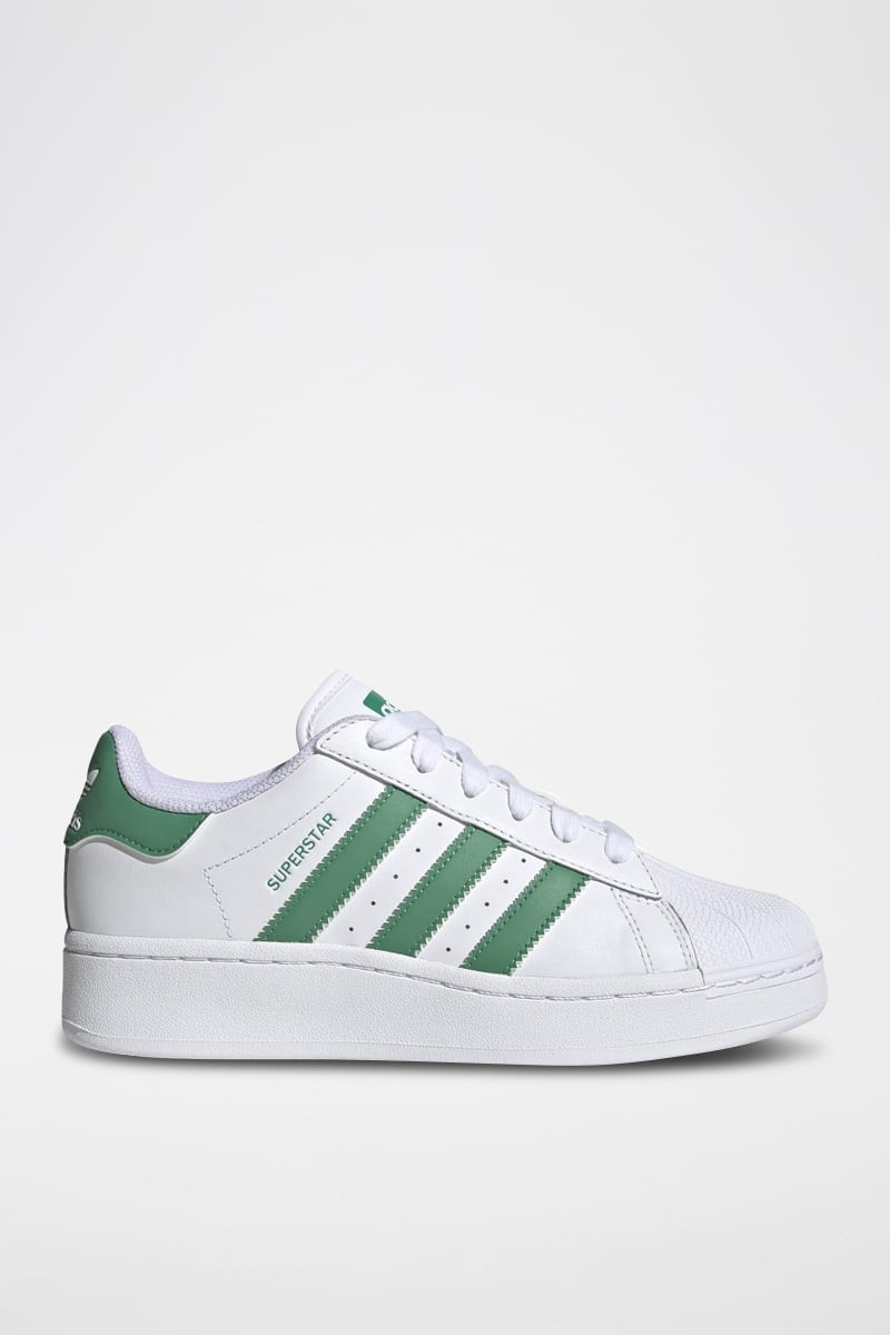 Sneakers en cuir Superstar - Vert et blanc - 02 - 34307211