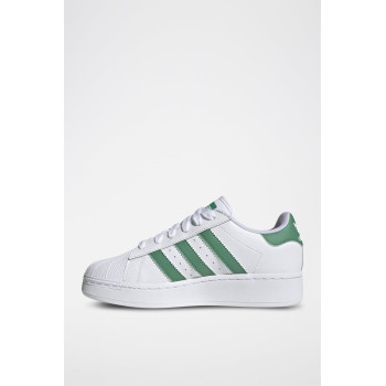 Sneakers en cuir Superstar - Vert et blanc - 02 - 34307211