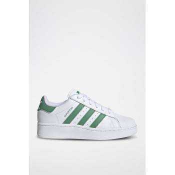 Sneakers en cuir Superstar - Vert et blanc - 02 - 34307211