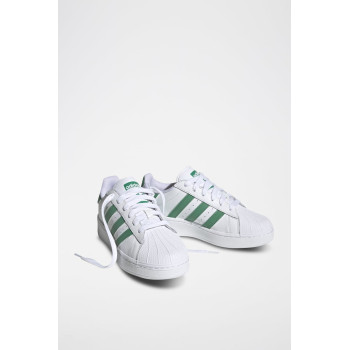 Sneakers en cuir Superstar - Vert et blanc - 02 - 34307211