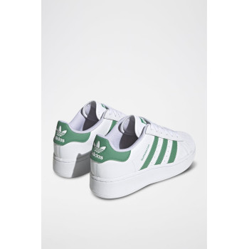 Sneakers en cuir Superstar - Vert et blanc - 02 - 34307211