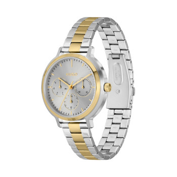 Montre à quartz en acier - 
Chronographe - Doré et argenté - 02 - 34383402