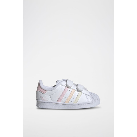 Sneakers en cuir Superstar - Blanc et rose - 02 - 34307212