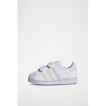 Sneakers en cuir Superstar - Blanc et rose - 02 - 34307212