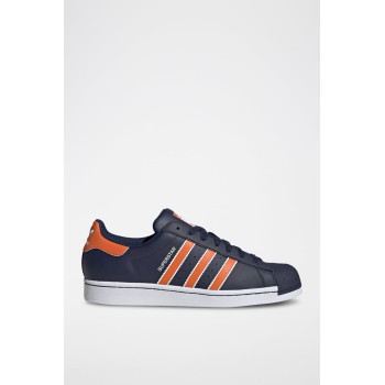 Sneakers en cuir Superstar - Bleu et orange - 02 - 34307213