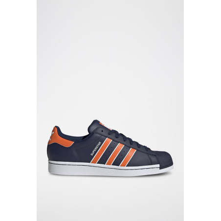 Sneakers en cuir Superstar - Bleu et orange - 02 - 34307213