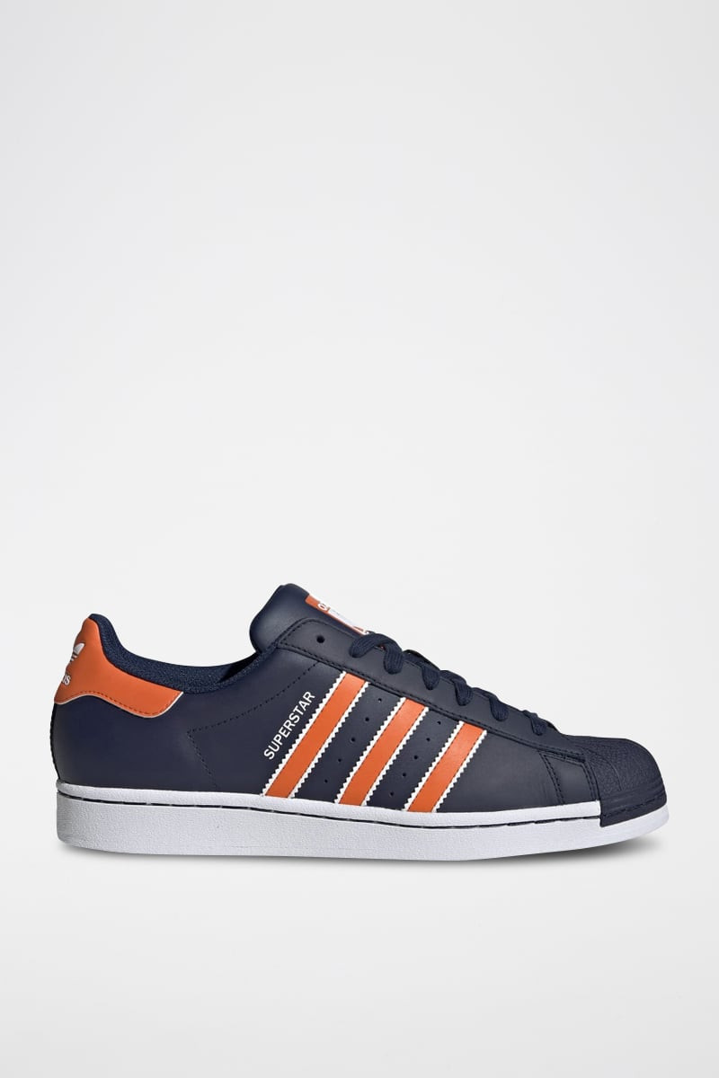 Sneakers en cuir Superstar - Bleu et orange - 02 - 34307213