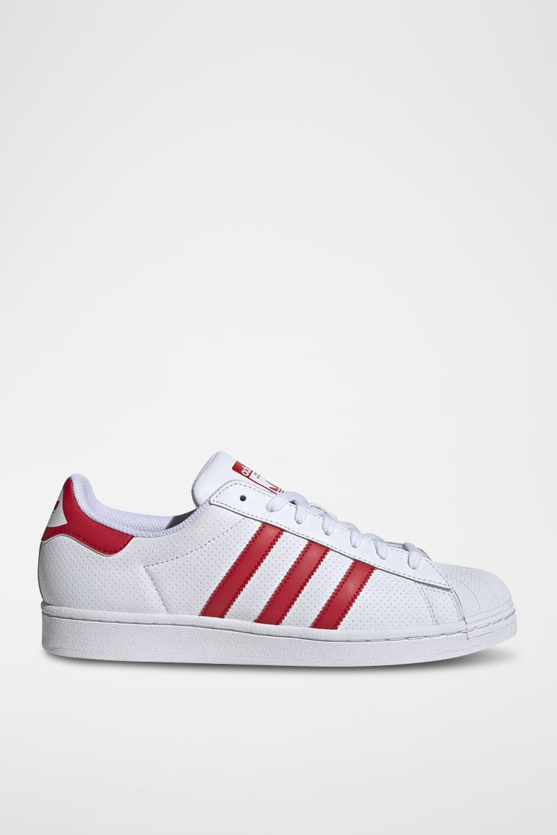 Sneakers en cuir Superstar - Blanc et rouge - 02 - 34307216