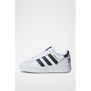 Sneakers en cuir Superstar - Blanc et noir - 02 - 34307221