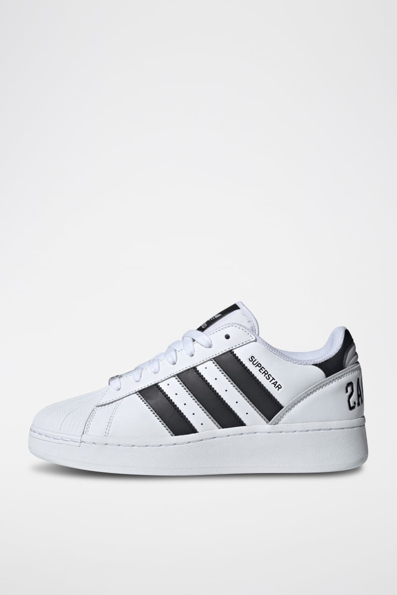 Sneakers en cuir Superstar - Blanc et noir - 02 - 34307221