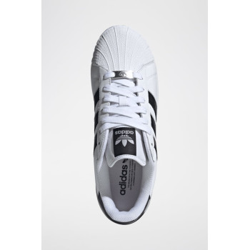 Sneakers en cuir Superstar - Blanc et noir - 02 - 34307221