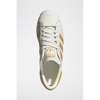 Sneakers en cuir Superstar 82 - Blanc et jaune - 02 - 34307225