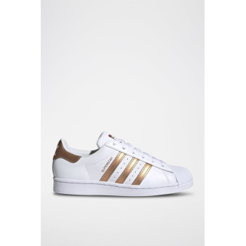 Sneakers en cuir Superstar - Blanc et cuivre - 02 - 34307228