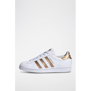 Sneakers en cuir Superstar - Blanc et cuivre - 02 - 34307228