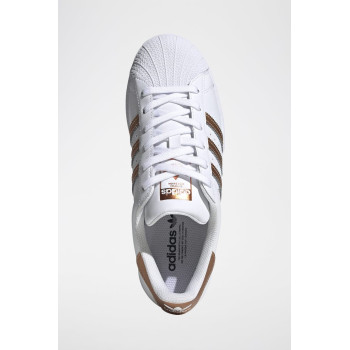 Sneakers en cuir Superstar - Blanc et cuivre - 02 - 34307228