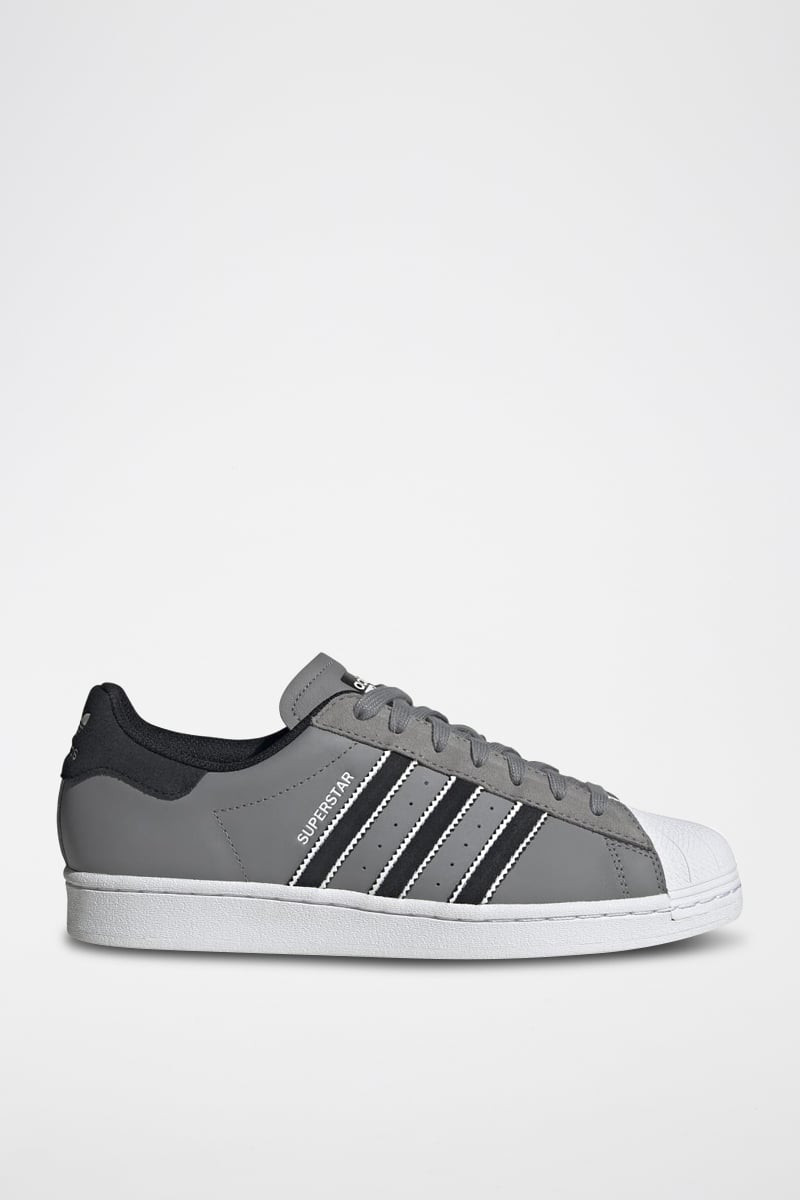 Sneakers en cuir Superstar - Gris et noir - 02 - 34307236