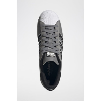 Sneakers en cuir Superstar - Gris et noir - 02 - 34307236