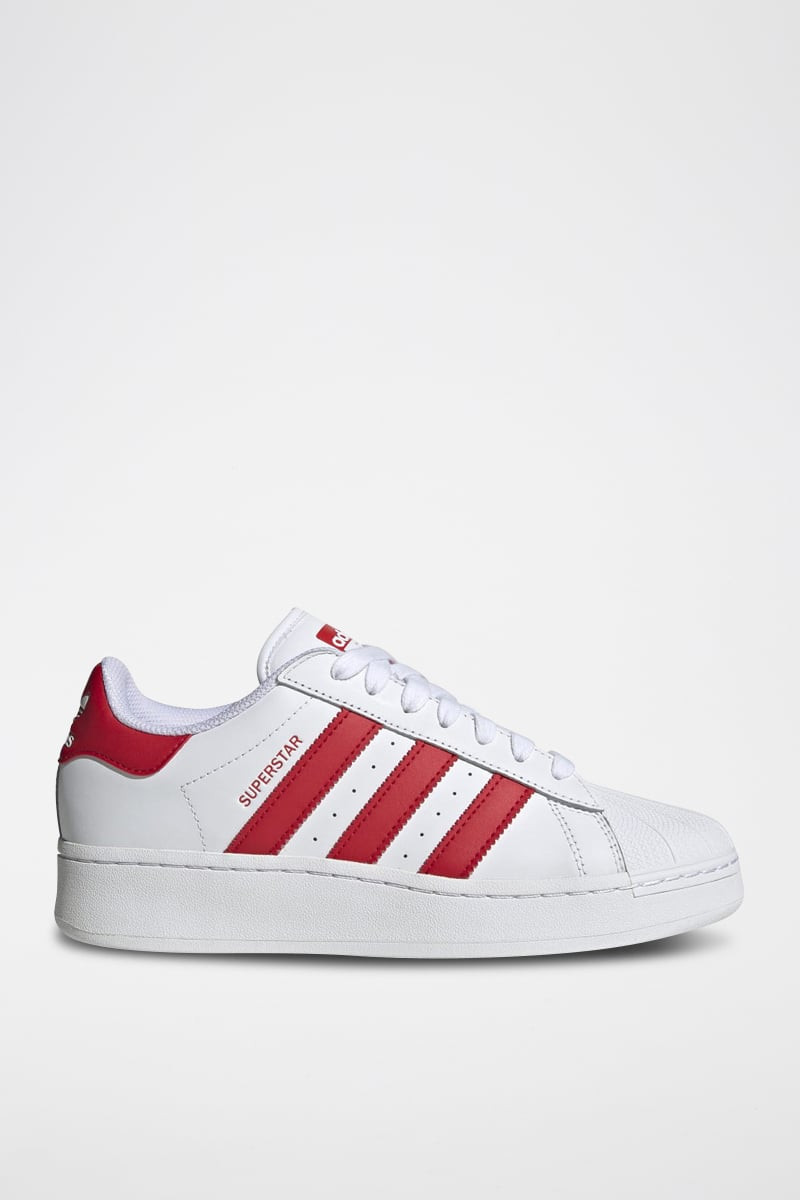 Sneakers en cuir Superstar - Blanc et rouge - 02 - 34307237