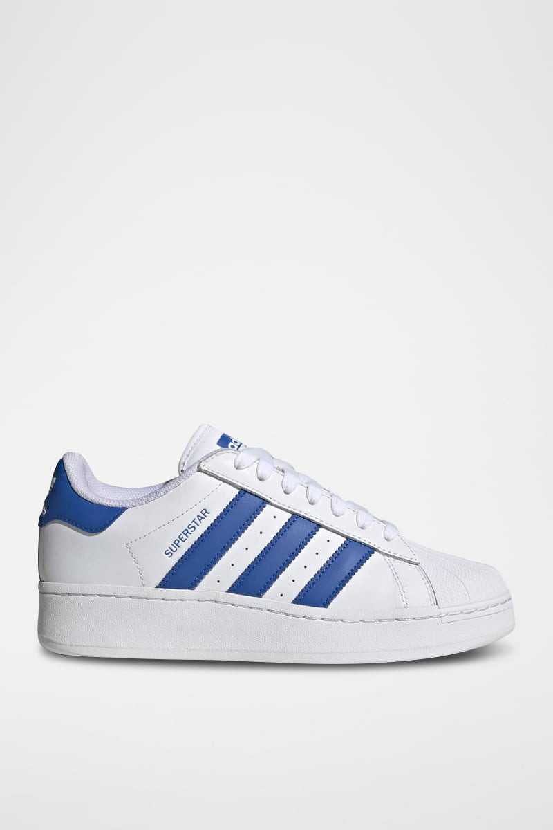 Sneakers en cuir Superstar - Blanc et bleu - 02 - 34307238