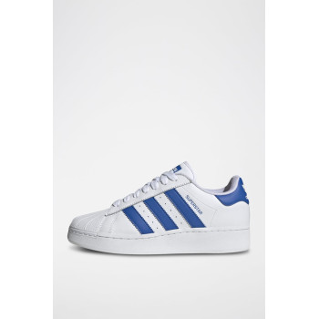 Sneakers en cuir Superstar - Blanc et bleu - 02 - 34307238