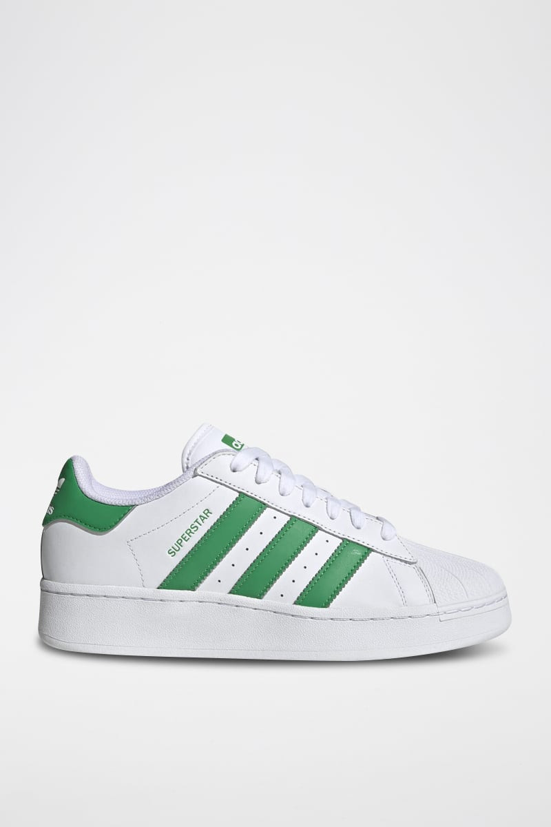 Sneakers en cuir Superstar - Blanc et vert - 02 - 34307084