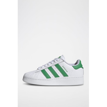 Sneakers en cuir Superstar - Blanc et vert - 02 - 34307084