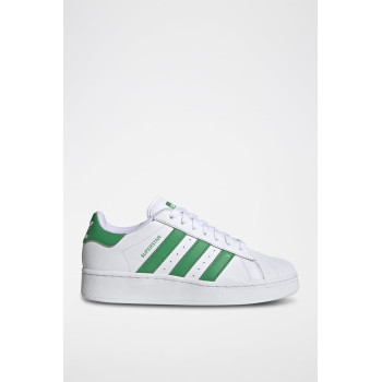 Sneakers en cuir Superstar - Blanc et vert - 02 - 34307084