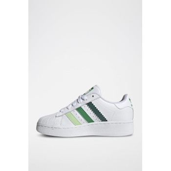 Sneakers en cuir Superstar - Blanc et vert - 02 - 34307090