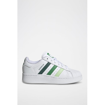 Sneakers en cuir Superstar - Blanc et vert - 02 - 34307090