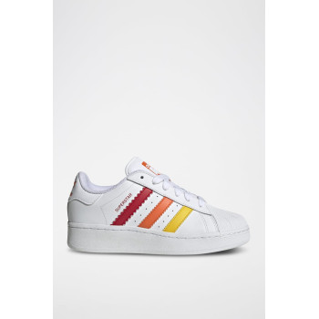 Sneakers en cuir Superstar - Blanc et rouge - 02 - 34307091