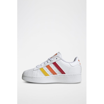 Sneakers en cuir Superstar - Blanc et rouge - 02 - 34307091