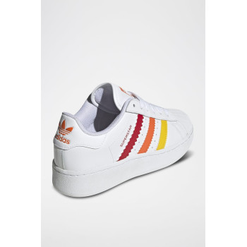 Sneakers en cuir Superstar - Blanc et rouge - 02 - 34307091