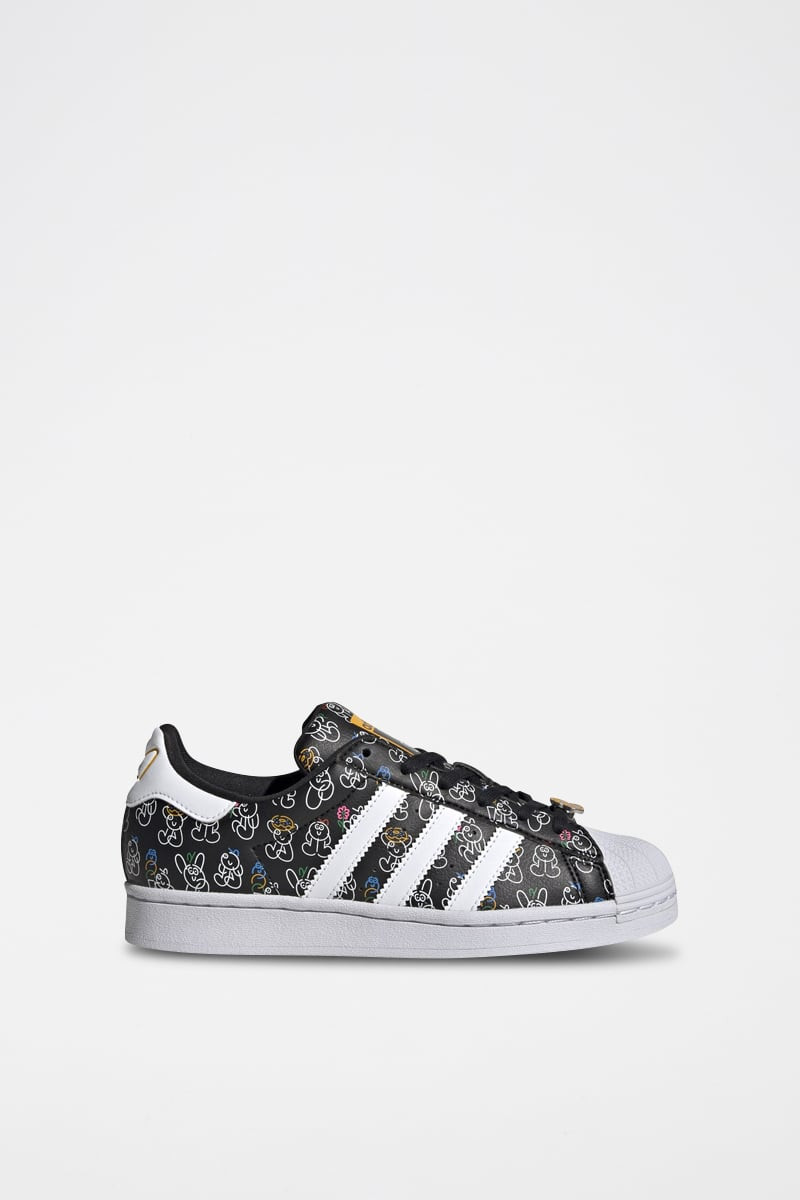 Sneakers en cuir Superstar - Noir et blanc - 02 - 34307093