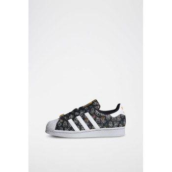 Sneakers en cuir Superstar - Noir et blanc - 02 - 34307093