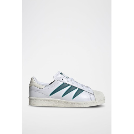 Sneakers en cuir Superstar 82 - Blanc et bleu - 02 - 34307103