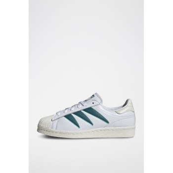 Sneakers en cuir Superstar 82 - Blanc et bleu - 02 - 34307103