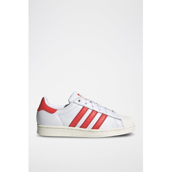 Sneakers en cuir Superstar - Blanc et rouge - 02 - 34307104