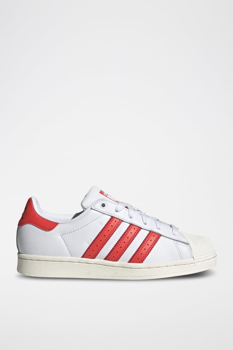 Sneakers en cuir Superstar - Blanc et rouge - 02 - 34307104