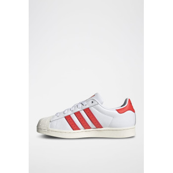 Sneakers en cuir Superstar - Blanc et rouge - 02 - 34307104