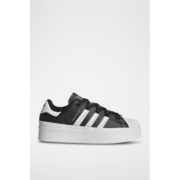 Sneakers plateformes en cuir Superstar - Noir et blanc - 02 - 34307105