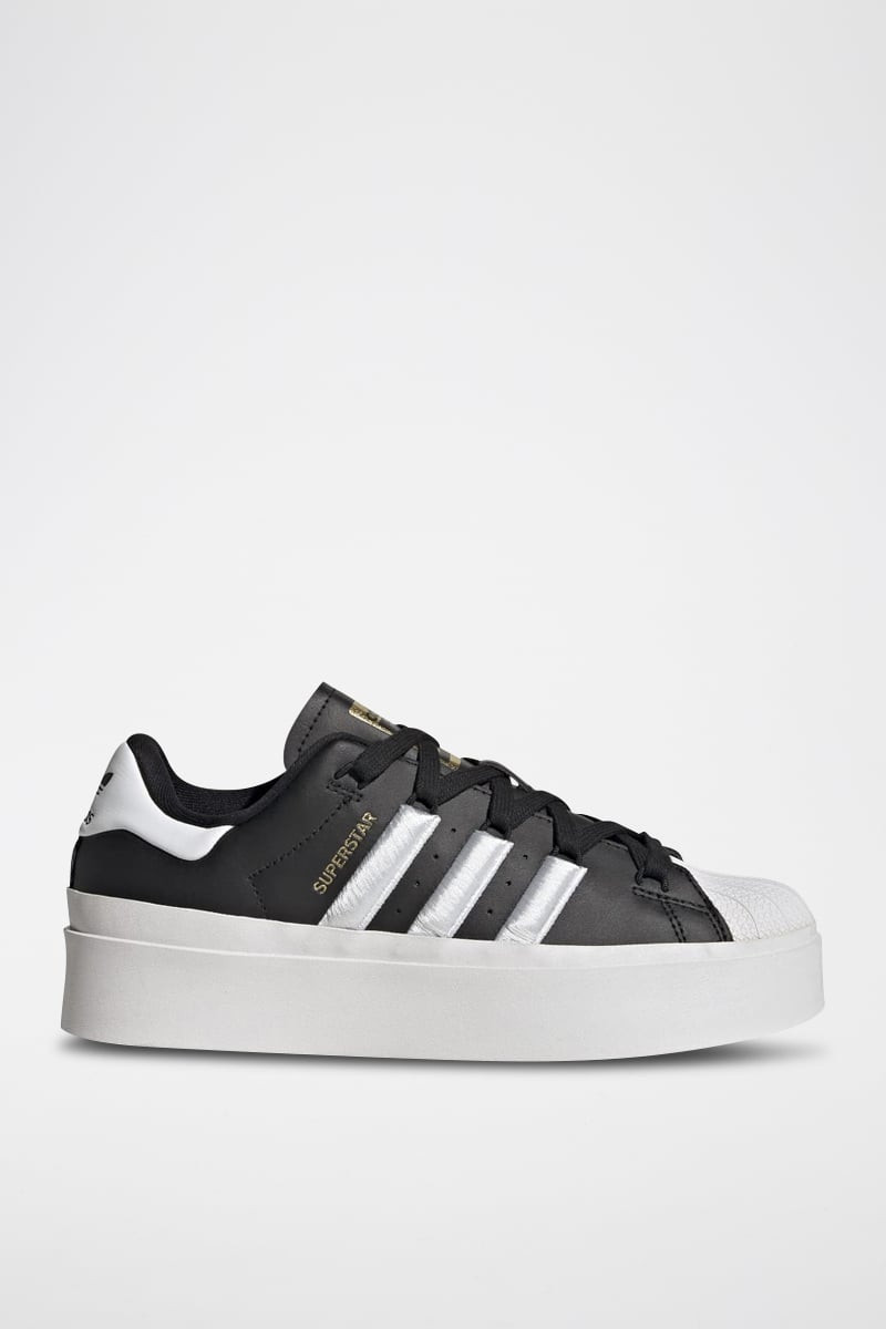 Sneakers plateformes en cuir Superstar - Noir et blanc - 02 - 34307105