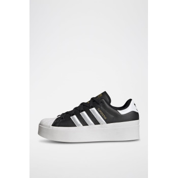 Sneakers plateformes en cuir Superstar - Noir et blanc - 02 - 34307105