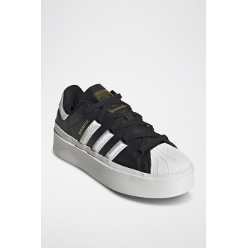 Sneakers plateformes en cuir Superstar - Noir et blanc - 02 - 34307105