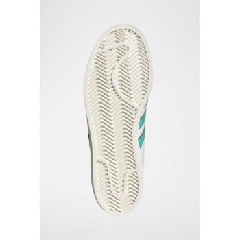 Sneakers en cuir Superstar - Blanc et turquoise - 02 - 34307106