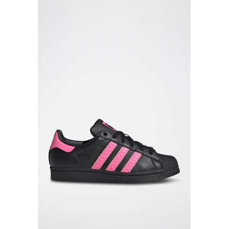 Sneakers en cuir Superstar - Noir et rose - 02 - 34307107