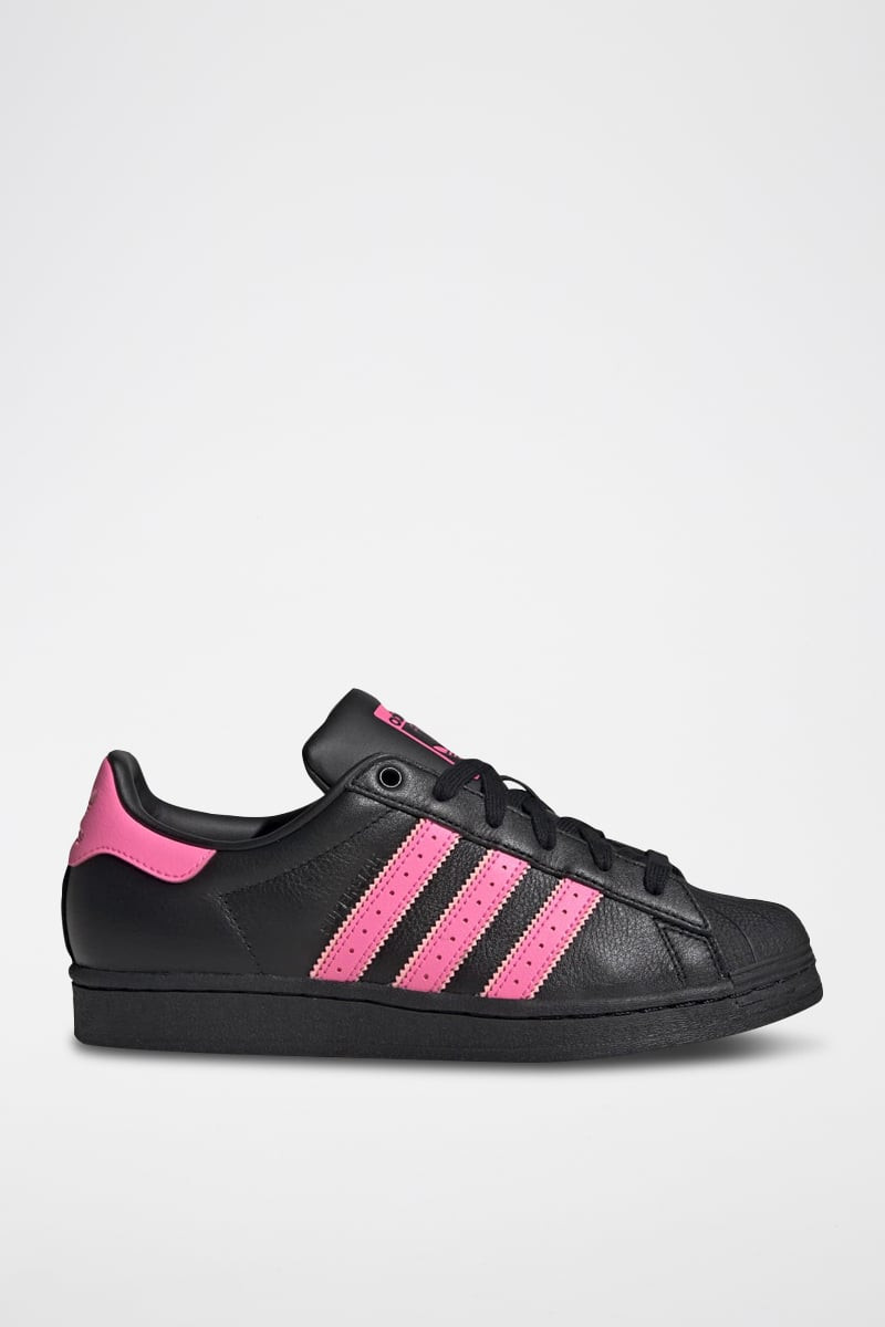 Sneakers en cuir Superstar - Noir et rose - 02 - 34307107