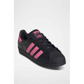 Sneakers en cuir Superstar - Noir et rose - 02 - 34307107