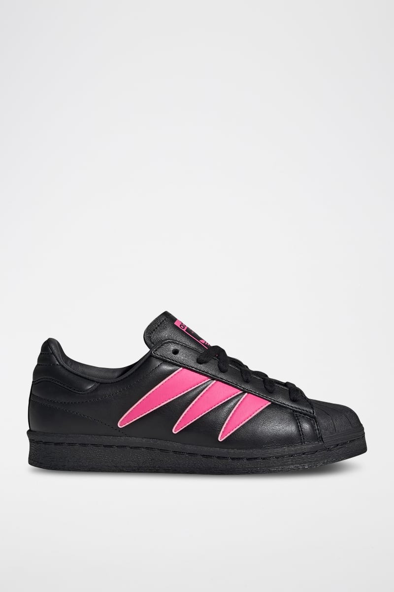 Sneakers en cuir Superstar 82 - Noir et rose - 02 - 34307109