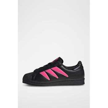 Sneakers en cuir Superstar 82 - Noir et rose - 02 - 34307109